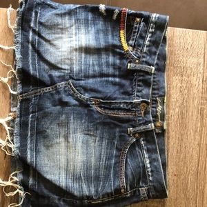Lucky jean skirt